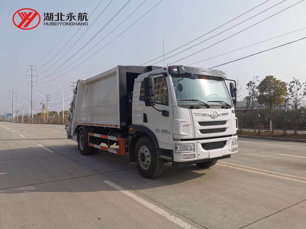 解放龙V 12方压缩式垃圾车