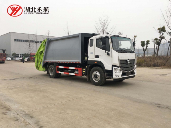 福田欧马可12方压缩式垃圾车