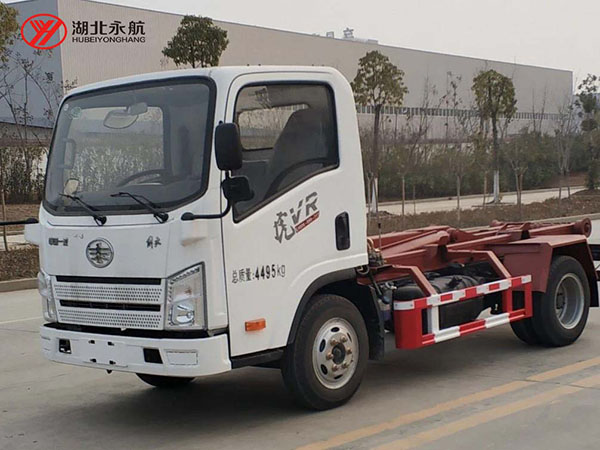一汽解放虎V钩臂垃圾车