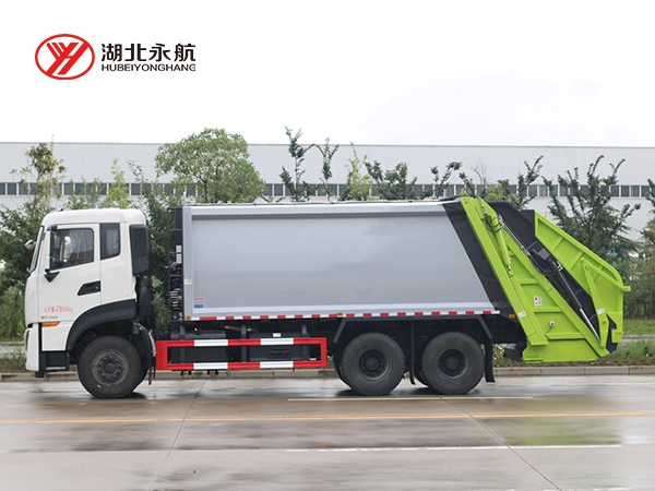东风天龙后双桥18方压缩式垃圾车