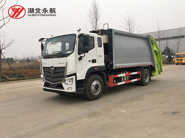 福田欧马可12方压缩式垃圾车