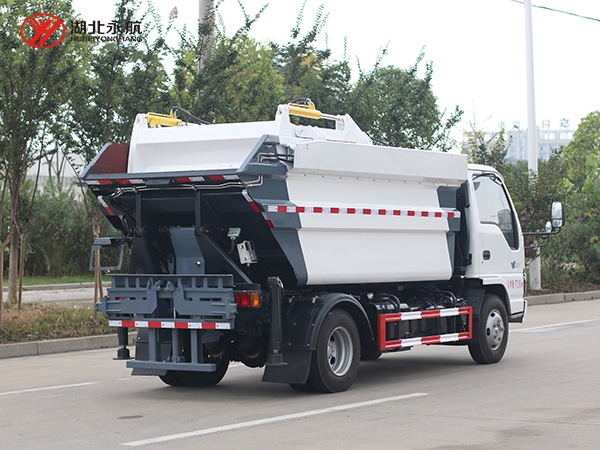 庆铃五十铃高位自装卸式垃圾车