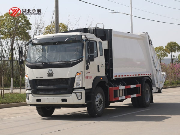 重汽豪沃12方单桥压缩式垃圾车