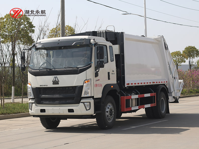 重汽豪沃12方单桥压缩式垃圾车