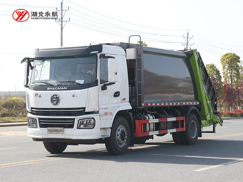 陕汽轩德翼六单桥14方压缩式垃圾车