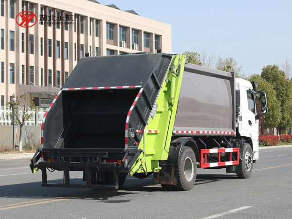 陕汽轩德翼六单桥14方压缩式垃圾车
