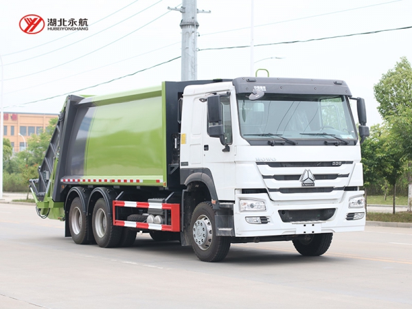 重汽豪沃后双桥20方压缩式垃圾车