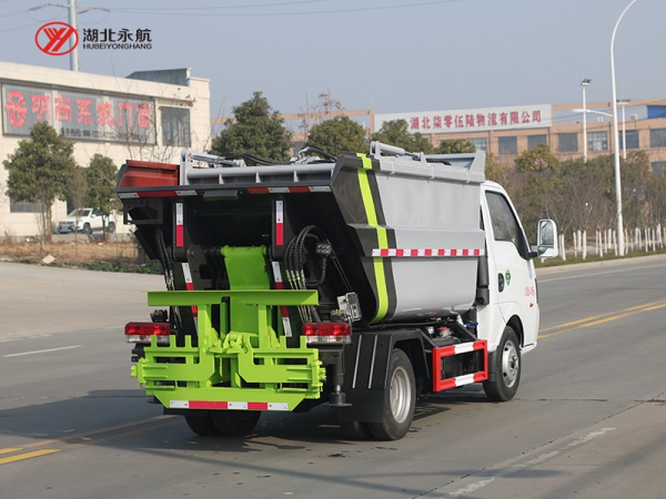 东风途逸高位自装卸式垃圾车