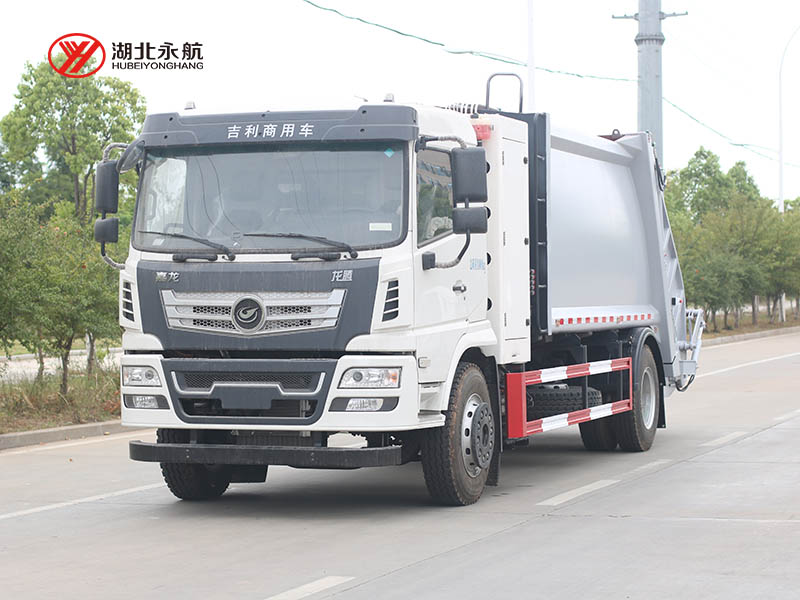 吉利嘉龙纯电动12方压缩式垃圾车