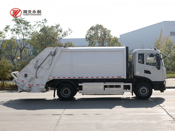 东风天锦纯电动14方压缩式垃圾车