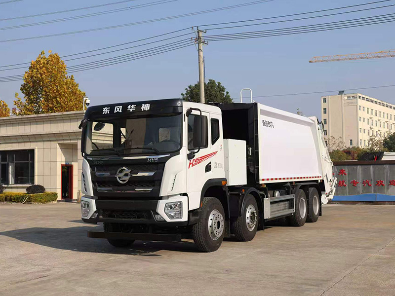 东风华神纯电动压缩垃圾车