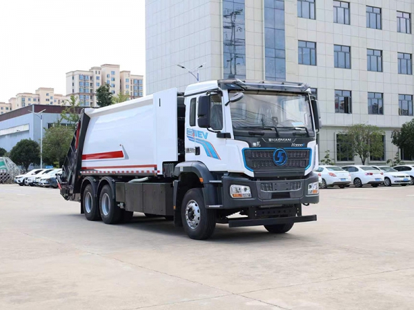 陕汽德龙M3000纯电动压缩垃圾车